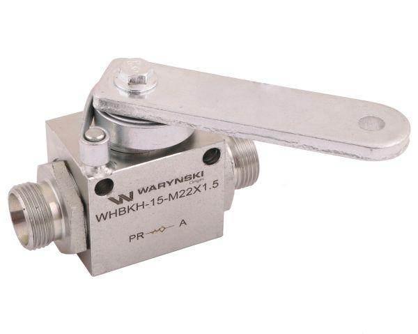 Zawór odcinająco-zwrotny ogranicznik posuwu/skoku 2/2 m22x1.5 15l z otworam