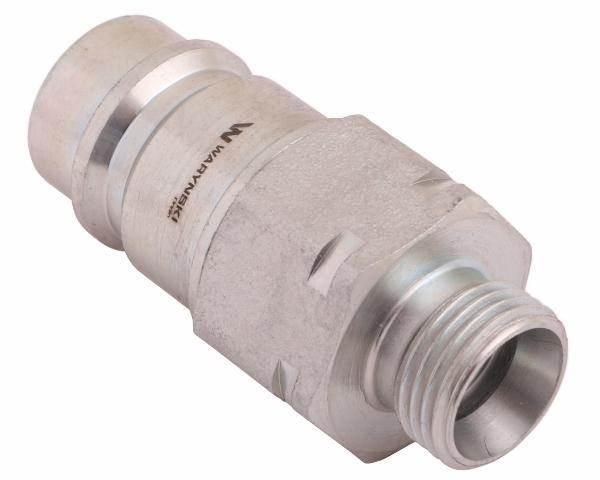 Szybkozłącze hydrauliczne wtyczka z eliminatorem ciśnienia m18x1.5 gwint zew euro 9100818w iso 7241-a waryński - zdjęcie 3