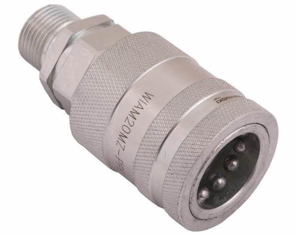 Szybkozłącze hydrauliczne gniazdo z eliminatorem ciśnienia m20x1.5 gwint ze
