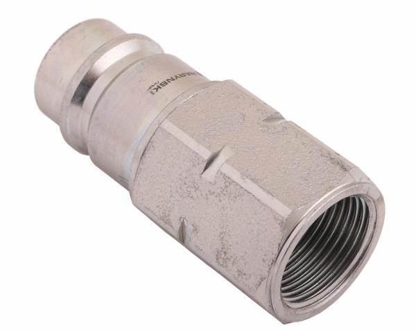 Szybkozłącze hydrauliczne wtyczka z eliminatorem ciśnienia m22x1.5 gwint wew euro iso 7241-a waryński