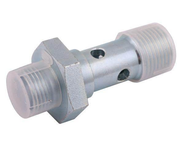 Śruba przelewowa mocująca 1/2"bspxm18x1.5 12l do zaworów krzyżowych vauom w
