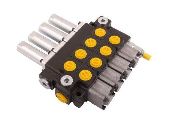 Rozdzielacz hydrauliczny 4-sekcyjny max przepływ 40l sterowany linkami wary