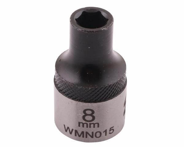 Nasadka sześciokątna 1/2" 8mm crv50bv30 din 3124 waryński