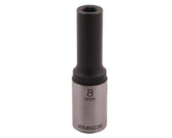 Nasadka sześciokątna 1/2" 8mm długa crv50bv30 din 3124 waryński