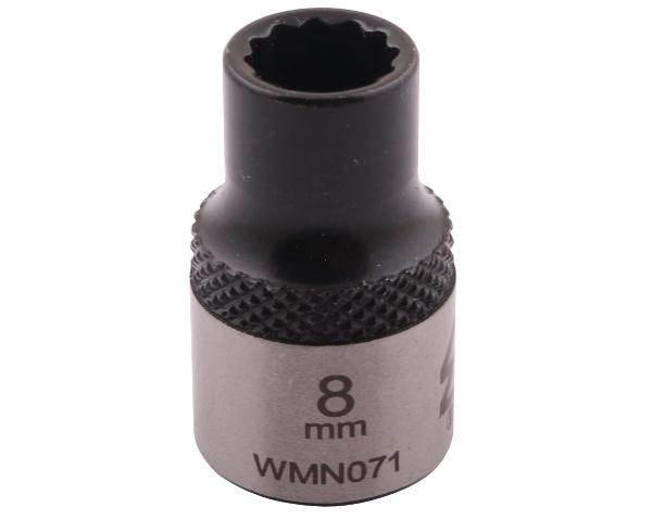 Nasadka dwunastokątna 3/8" 8mm crv50bv30 din 3124 waryński - zdjęcie 3