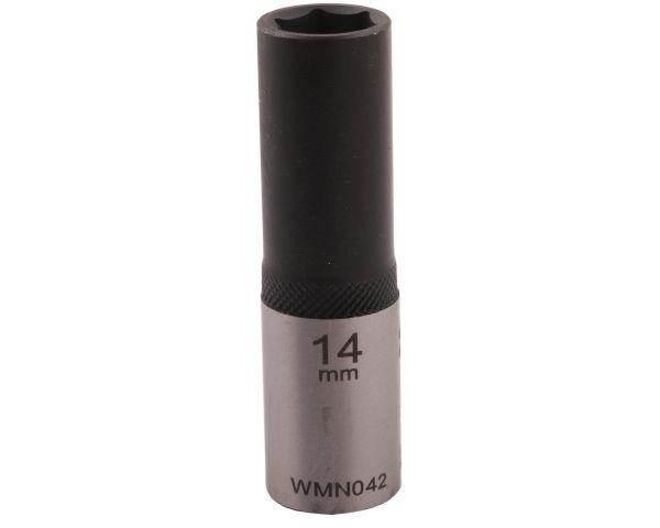 Nasadka sześciokątna 1/2" 14mm długa crv50bv30 din 3124 waryński - zdjęcie 3