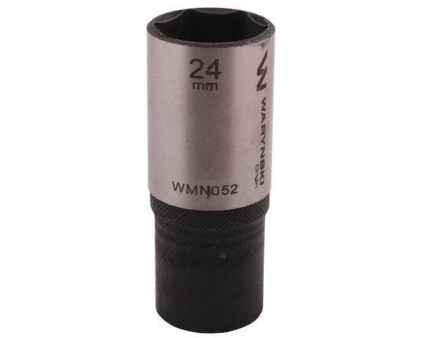 Nasadka sześciokątna 1/2" 24mm długa crv50bv30 din 3124 waryński - zdjęcie 3