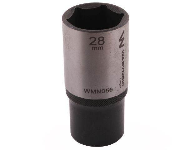 Nasadka sześciokątna 1/2" 28mm długa crv50bv30 din 3124 waryński - zdjęcie 3