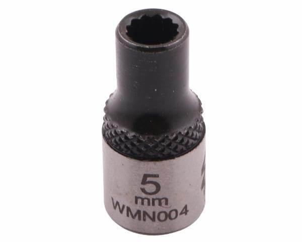 Nasadka dwunastokątna 1/4" 5mm crv50bv30 din 3124 waryński - zdjęcie 3