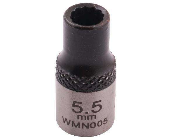 Nasadka dwunastokątna 1/4" 5.5mm crv50bv30 din 3124 waryński - zdjęcie 3