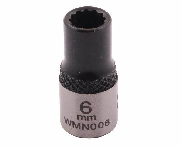 Nasadka dwunastokątna 1/4" 6mm crv50bv30 din 3124 waryński