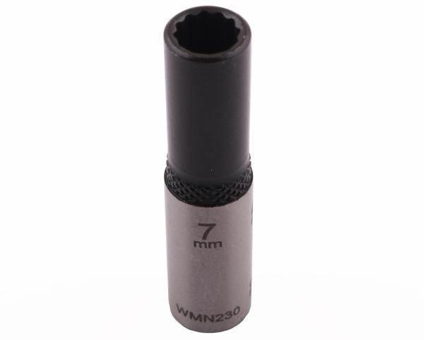 Nasadka dwunastokątna 1/4" 7mm długa crv50bv30 din 3124 waryński - zdjęcie 3