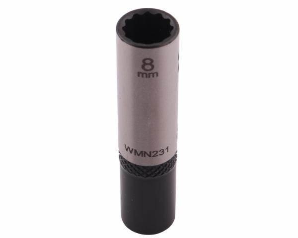 Nasadka dwunastokątna 1/4" 8mm długa crv50bv30 din 3124 waryński