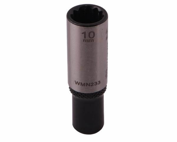 Nasadka dwunastokątna 1/4" 10mm długa crv50bv30 din 3124 waryński - zdjęcie 3