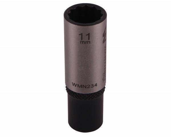 Nasadka dwunastokątna 1/4" 11mm długa crv50bv30 din 3124 waryński - zdjęcie 3