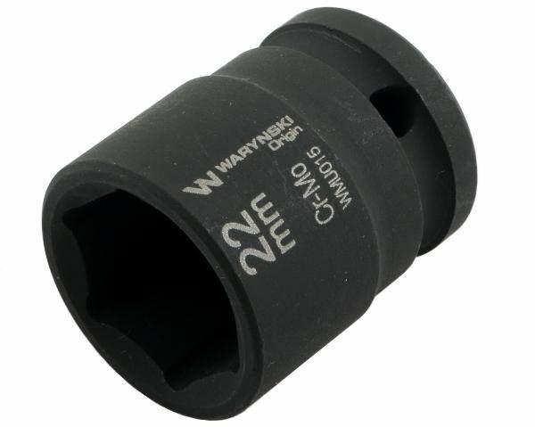 Nasadka udarowa sześciokątna 1/2" 22mm crmo din 3129 waryński