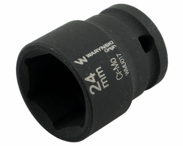 Nasadka udarowa sześciokątna 1/2" 24mm crmo din 3129 waryński - zdjęcie 2