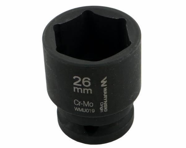 Nasadka udarowa sześciokątna 1/2" 26mm crmo din 3129 waryński