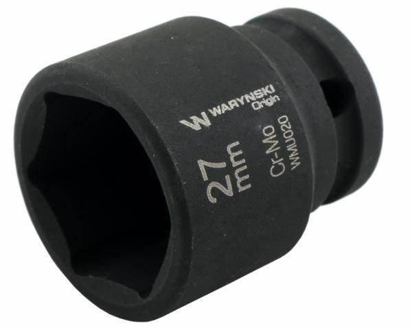 Nasadka udarowa sześciokątna 1/2" 27mm crmo din 3129 waryński