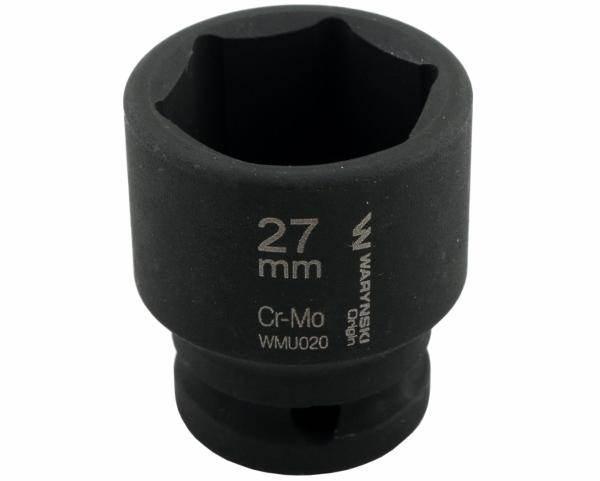 Nasadka udarowa sześciokątna 1/2" 27mm crmo din 3129 waryński - zdjęcie 4