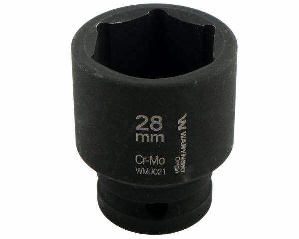 Nasadka udarowa sześciokątna 1/2" 28mm crmo din 3129 waryński
