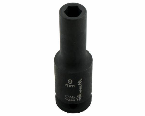 Nasadka udarowa sześciokątna długa 1/2" 9mm crmo din 3129 waryński - zdjęcie 4