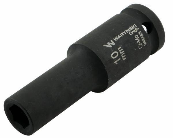 Nasadka udarowa sześciokątna długa 1/2" 10mm crmo din 3129 waryński - zdjęcie 2