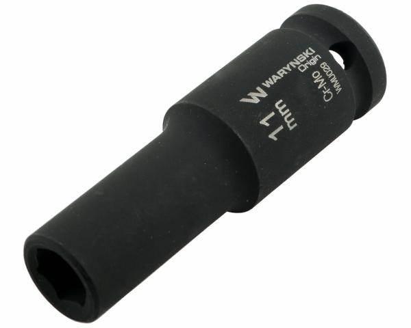 Nasadka udarowa sześciokątna długa 1/2" 11mm crmo din 3129 waryński