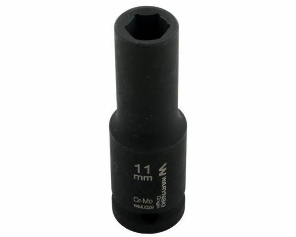 Nasadka udarowa sześciokątna długa 1/2" 11mm crmo din 3129 waryński - zdjęcie 4