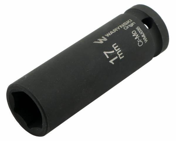 Nasadka udarowa sześciokątna długa 1/2" 17mm crmo din 3129 waryński
