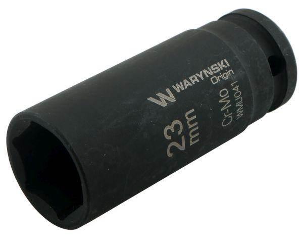 Nasadka udarowa sześciokątna długa 1/2" 23mm crmo din 3129 waryński - zdjęcie 2