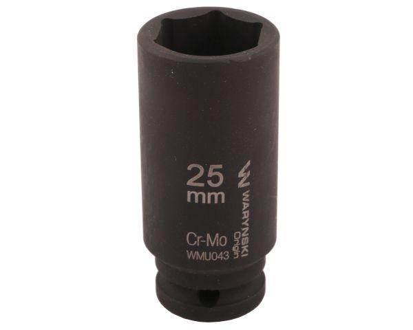 Nasadka udarowa sześciokątna długa 1/2" 25mm crmo din 3129 waryński - zdjęcie 2