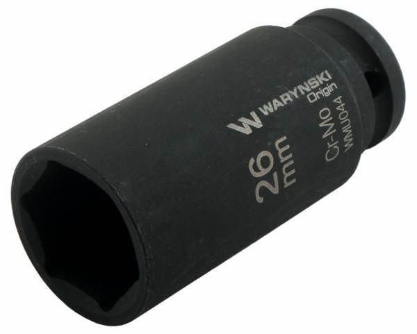 Nasadka udarowa sześciokątna długa 1/2" 26mm crmo din 3129 waryński - zdjęcie 2