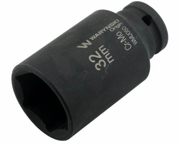 Nasadka udarowa sześciokątna długa 1/2" 32mm crmo din 3129 waryński