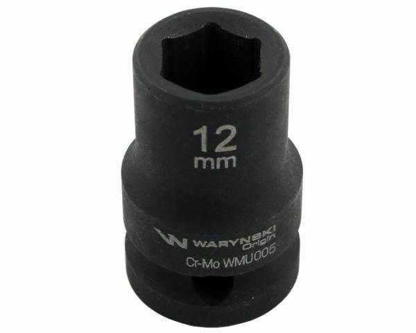 Nasadka udarowa sześciokątna 1/2" 12mm crmo din 3129 waryński