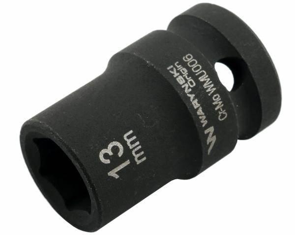 Nasadka udarowa sześciokątna 1/2" 13mm crmo din 3129 waryński - zdjęcie 2