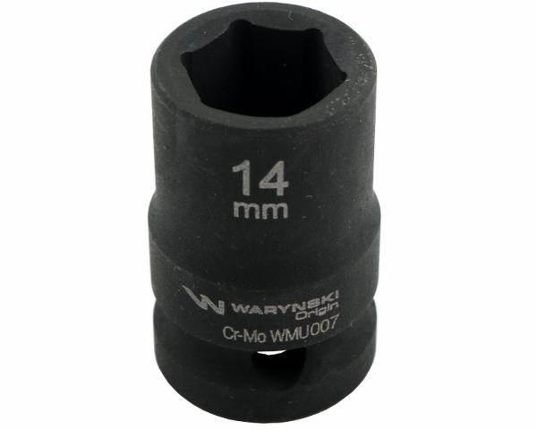 Nasadka udarowa sześciokątna 1/2" 14mm crmo din 3129 waryński