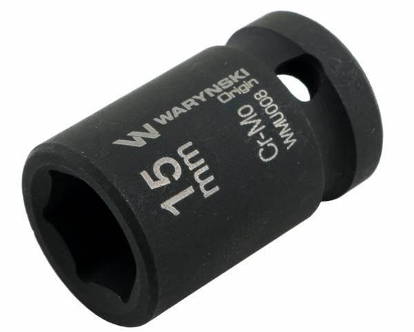Nasadka udarowa sześciokątna 1/2" 15mm crmo din 3129 waryński