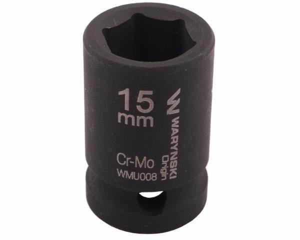 Nasadka udarowa sześciokątna 1/2" 15mm crmo din 3129 waryński - zdjęcie 4