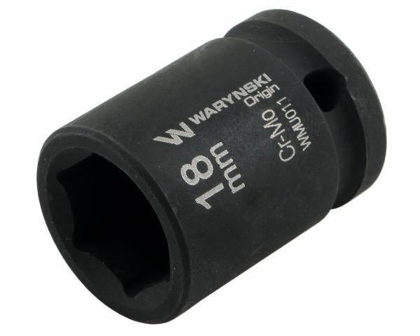Nasadka udarowa sześciokątna 1/2" 18mm crmo din 3129 waryński