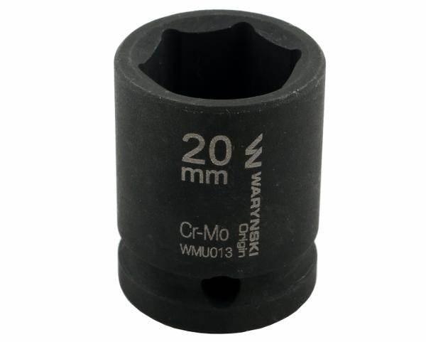 Nasadka udarowa sześciokątna 1/2" 20mm crmo din 3129 waryński