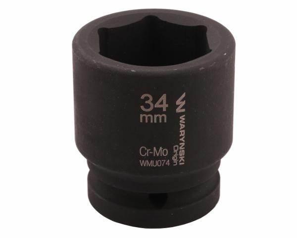 Nasadka udarowa sześciokątna 3/4" 34mm crmo din 3129 waryński - zdjęcie 3