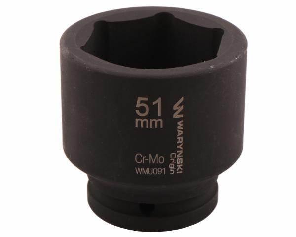 Nasadka udarowa sześciokątna 3/4" 51mm crmo din 3129 waryński - zdjęcie 3