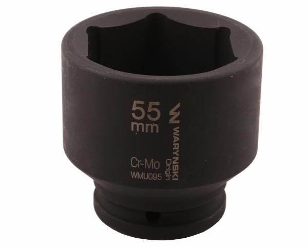 Nasadka udarowa sześciokątna 3/4" 55mm crmo din 3129 waryński - zdjęcie 3