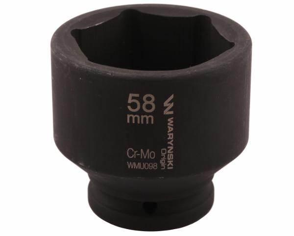 Nasadka udarowa sześciokątna 3/4" 58mm crmo din 3129 waryński - zdjęcie 3