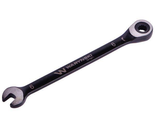Klucz płasko-oczkowy 6mm z grzechotką 72 zęby standard asme b107-2010 waryń