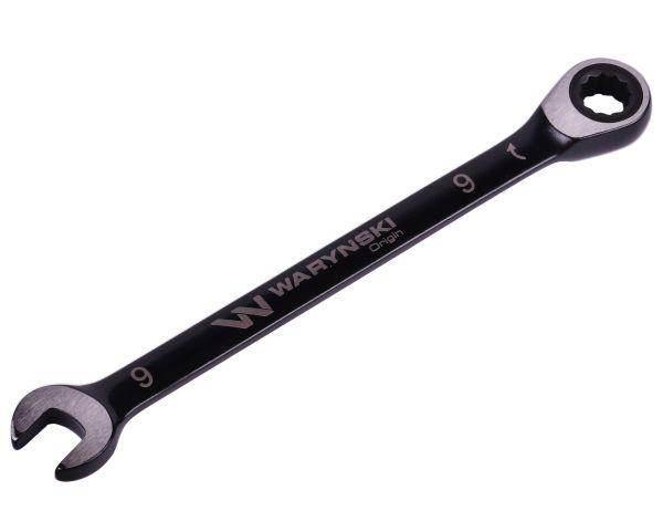Klucz płasko-oczkowy 9mm z grzechotką 72 zęby standard asme b107-2010 waryń