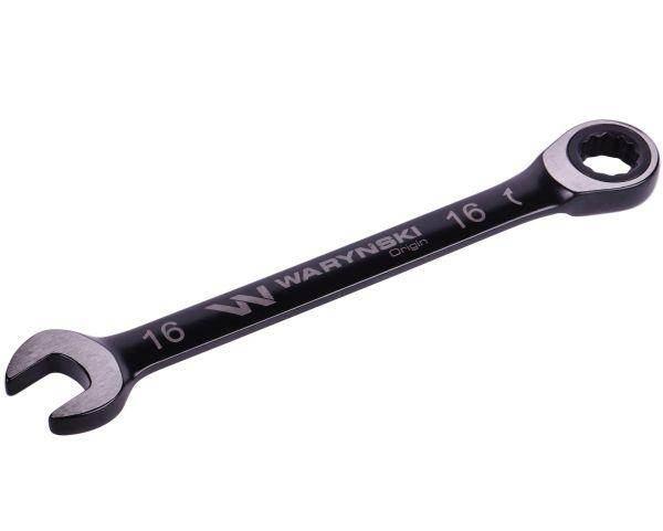 Klucz płasko-oczkowy 16mm z grzechotką 72 zęby standard asme b107-2010 wary