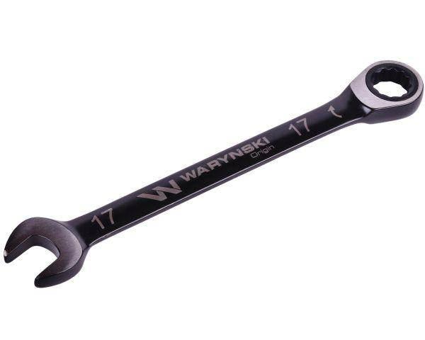 Klucz płasko-oczkowy 17mm z grzechotką 72 zęby standard asme b107-2010 wary