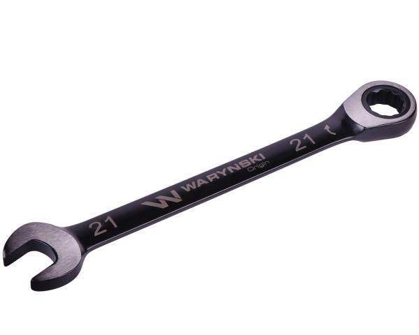 Klucz płasko-oczkowy 21mm z grzechotką 72 zęby standard asme b107-2010 wary